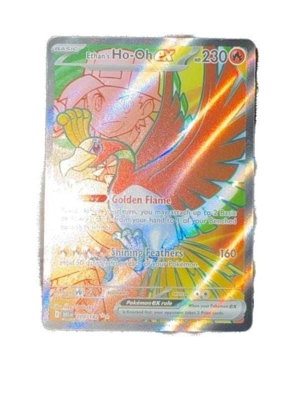 Ethan's Ho-Oh ex 209/182 Ultra Rare Full Art - Scarlet & Violet: Destined Rivals